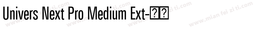 Univers Next Pro Medium Ext字体转换